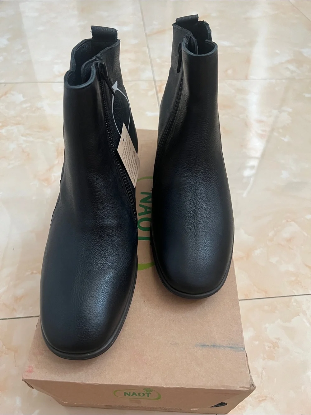 Naot Black Leather Chukka Boots